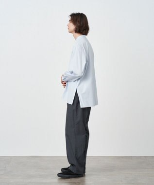 SUVIN BROAD | バンドカラーシャツ - UNISEX / ATON | ファッション