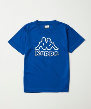 OP／FILA 【Kappa】セットアップ　ブランドロゴ入りトップス＋ショートパンツ ブルー