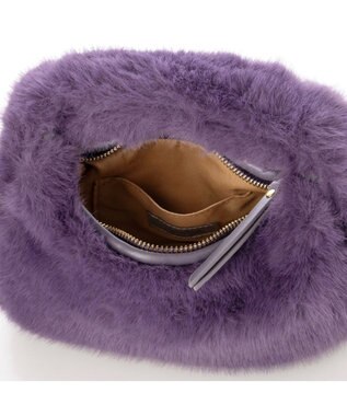 UNBILLION カシュカシュ cachecache / フェイクファー2wayハンドルミニバッグ パープル