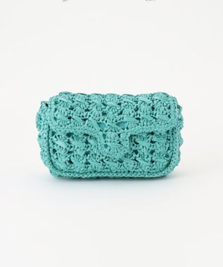 GRACE CONTINENTAL Caterina bertini チェーンミニバッグ ブルー