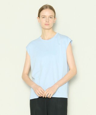 JOSEPH 【洗える】アクロスプリント×ジャージー　カットソー Sky blue