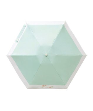 MOONBAT 【WEB限定/一級遮光99.99%】晴雨兼用折りたたみ日傘 ポール&ジョー(PAUL & JOE ACCESSOIRES)クリザンテーム/バイカラー 雨の日OK 遮熱 簡単開閉 UV 晴雨兼用 ミントグリーン