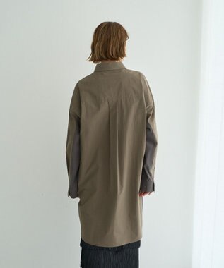 YECCA VECCA 2way袖デザインロングシャツ Khaki