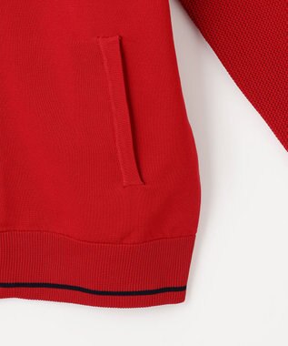 23区GOLF 【WOMEN】【ウォッシャブル】フルジップニットブルゾン レッド系