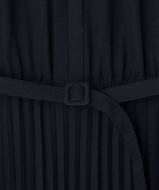 ANY SIS ノーブルプリーツ ワンピース ネイビー