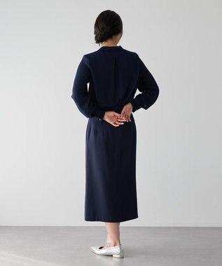 YECCA VECCA サイドベルトナロースカート Navy