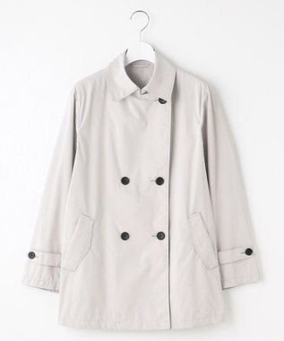J.PRESS LADIES 【洗える・撥水】ポリアーティローザ ダブル トレンチコート ライトグレー系