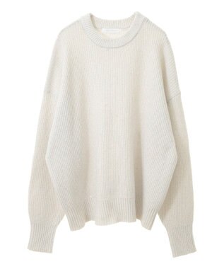 Green Parks ・Ｐｅｔｉｔ　Ｆｌｅｕｒ　ラメ＆スパンコールニット Off White