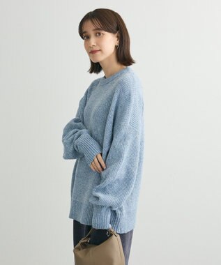 Green Parks ・Ｐｅｔｉｔ　Ｆｌｅｕｒ　ラメ＆スパンコールニット Blue