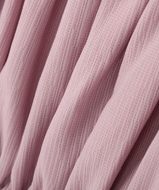 earth music&ecology バルーンヘムブラウス Pink