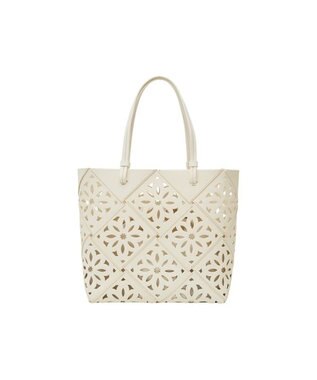 genten サスカットバスケット手提げバッグ＜LL＞ シロ