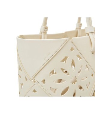 genten サスカットバスケット手提げバッグ＜LL＞ シロ