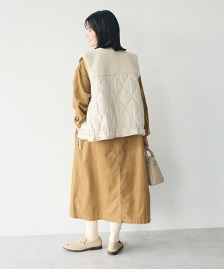 CRAFT STANDARD BOUTIQUE コーデュロイシャツワンピース Camel