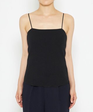 uncrave リブ キャミソール(カップ付き) ブラック