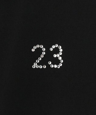 23区GOLF 【WOMEN】カノコ刺繍 ノースリーブ シャツ ブラック系