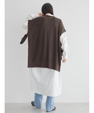 AMERICAN HOLIC ＳＥＴ　シャツワンピース＋ニットベスト Brown