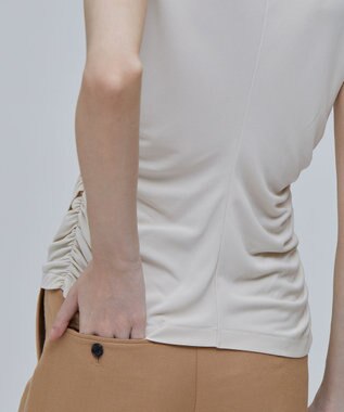 BEIGE， MELLE / ギャザートップス Ecru