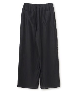 uncrave リヨセルシルクローン ギャザーパンツ ブラック