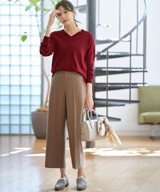 ANY SIS 【23.0cm~24.5cm】フェイクファーメタル モカシン グレージュ