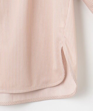 J.PRESS LADIES S 【WEB限定カラーあり・洗える・イージーケア】 アーネストストライプ スリットネック カットソー ピンク系1