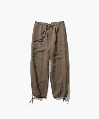 ATON NIDOM SILK LINEN | オーバーパンツ - UNISEX GRAY