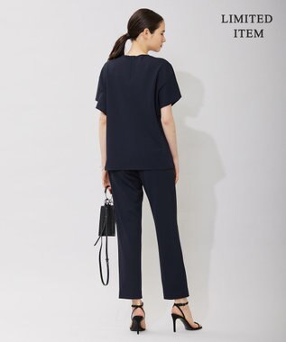 ICB 【WEB限定・洗える】ストレッチアムンゼン セミワイドパンツ ネイビー系