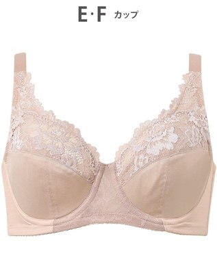 Wing ブラジャー バストをしっかり包みこむ 背中の段差を軽減 綿混(カップ肌側) フルカップブラ KB2115 ウイング／ワコール