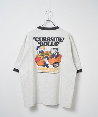 WEGO ボーイズグラフィックリンガーBIGT（S） ライトグレー