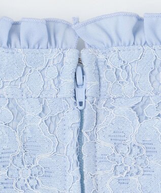 組曲 KIDS 【150-170㎝】レースシフォン ワンピース サックスブルー系