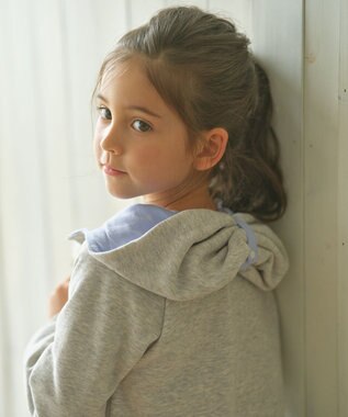 組曲 KIDS 【150-160cm】ドライコットン パーカー オートミール系