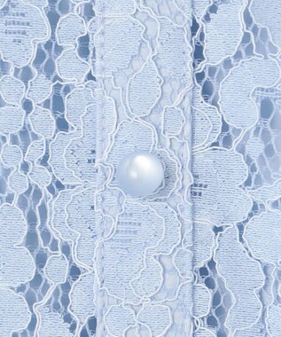 組曲 KIDS 【150-170㎝】レースシフォン ワンピース サックスブルー系