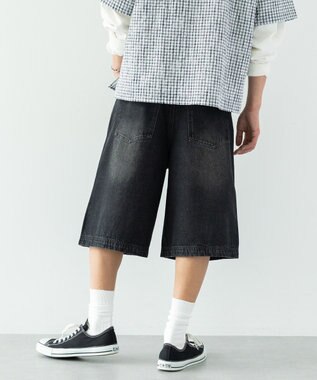 CRAFT STANDARD BOUTIQUE デニムバギーショーツ Black