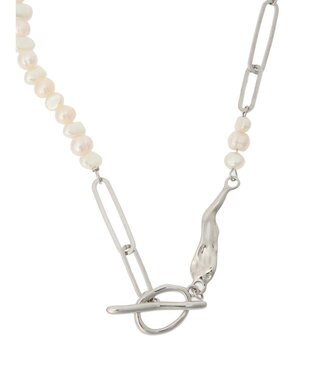 Green Parks ｅｖｅｒｙ　ｗａｌｋ．淡水パールミックスネックレス Silver