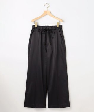 組曲 L バックウォームサテン ドロストワイドパンツ