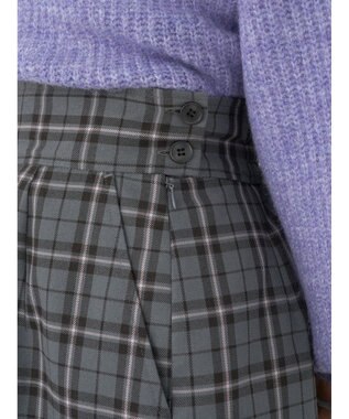 earth music&ecology チェックナロースカート Check Gray