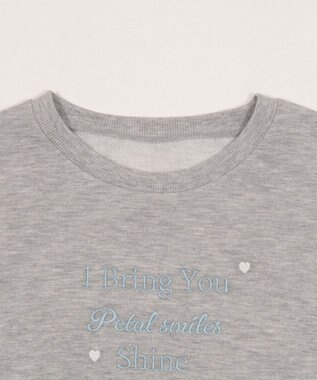 WEGO レースアップリボンスウェット 杢グレー