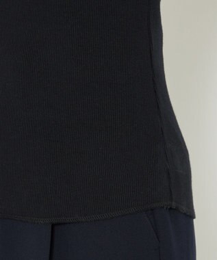 uncrave リブ キャミソール(カップ付き) ブラック