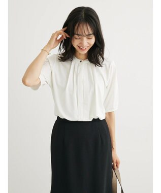 Green Parks BEST PRICE  ２ＷＡＹタック５分袖ブラウソー Off White