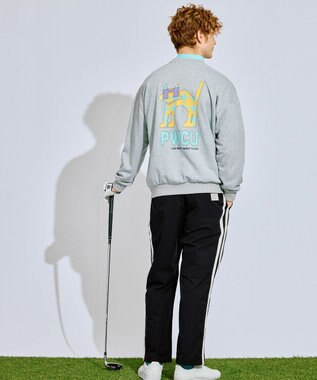 PW CIRCULUS 【MEN】アニマルグラフィックスウェット ゴルフ グレー系