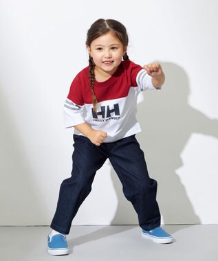 HELLY HANSEN 【キッズ】ハーフスリーブフットボールティー ブリックレッド