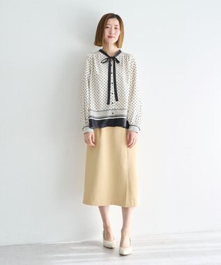 YECCA VECCA サイドベルトナロースカート Yellow