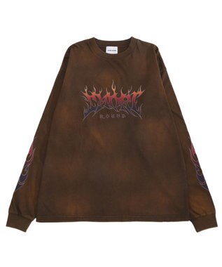 WEGO 【ユニセックス着用ITEM】フレイムグラフィックBIGT（LS） ブラウン