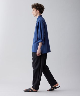 UNFILO MENS ライトリネン ワイドパンツ [23年春夏商品] ブラック