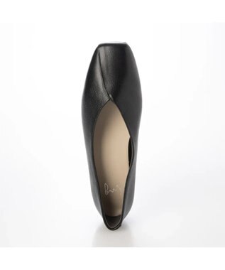 ing <ing>【WEB限定】スクエアトゥフラットシューズ ブラック