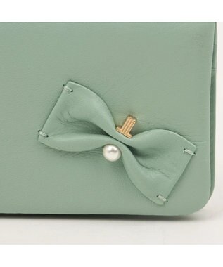 LANVIN en Bleu ペアル 2面パスケース グリーン