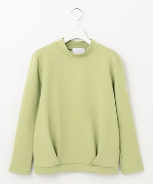 23区GOLF カラバリ豊富な8色展開【23Fondation/WOMEN】長袖 モックネックシャツ ライトグリーン系