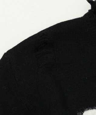 WEGO バタフライダメージニット ブラック