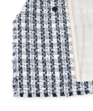 BEIGE， BERYL / ファンシーツイードダブルジャケット Navy Mix