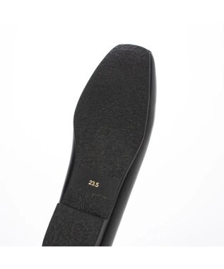 ing <ing>【WEB限定】スクエアトゥフラットシューズ ブラック