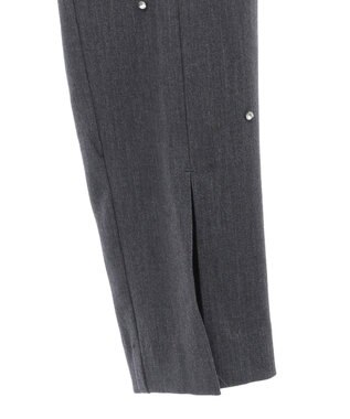 Green Parks ビジューテーパードパンツ Gray